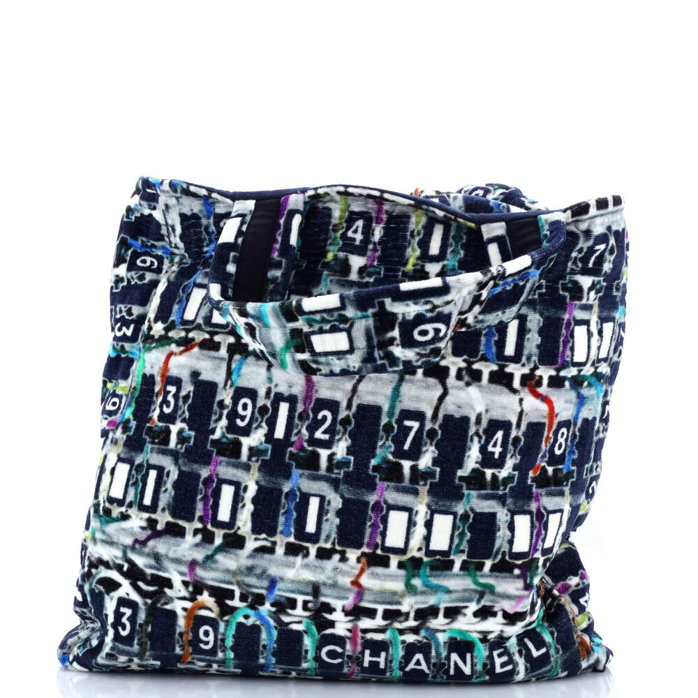 Chanel Beach Tote Printed Terry Cloth #236246C13B - Picture 3 of 6